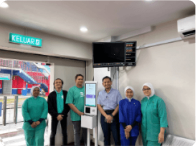 Self registration kiosk live at clinic in Penang