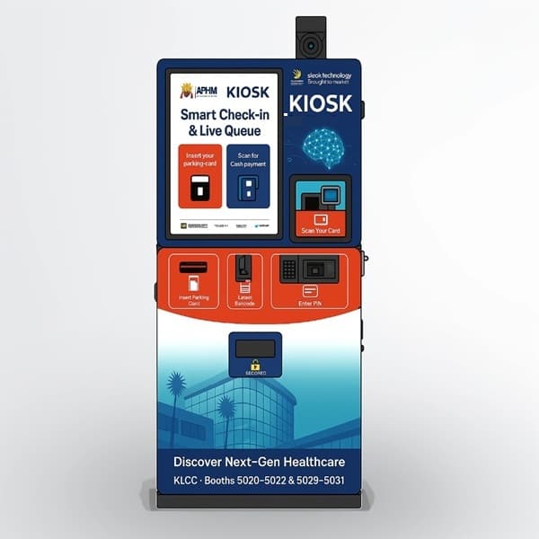 CDK400 cash deposit kiosk for Malaysian hospitals – accepts cash, coins and gives change